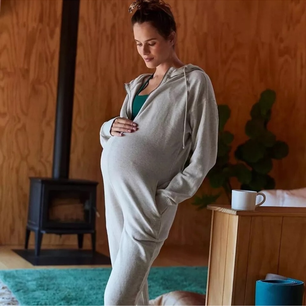 FP Movement by Free People x Hatch Jumpsuit Grey Maternity S NWT